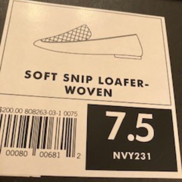 Banana Republic Soft Snip Loafer-Woven Navy Blue 7 - Picture 9 of 9